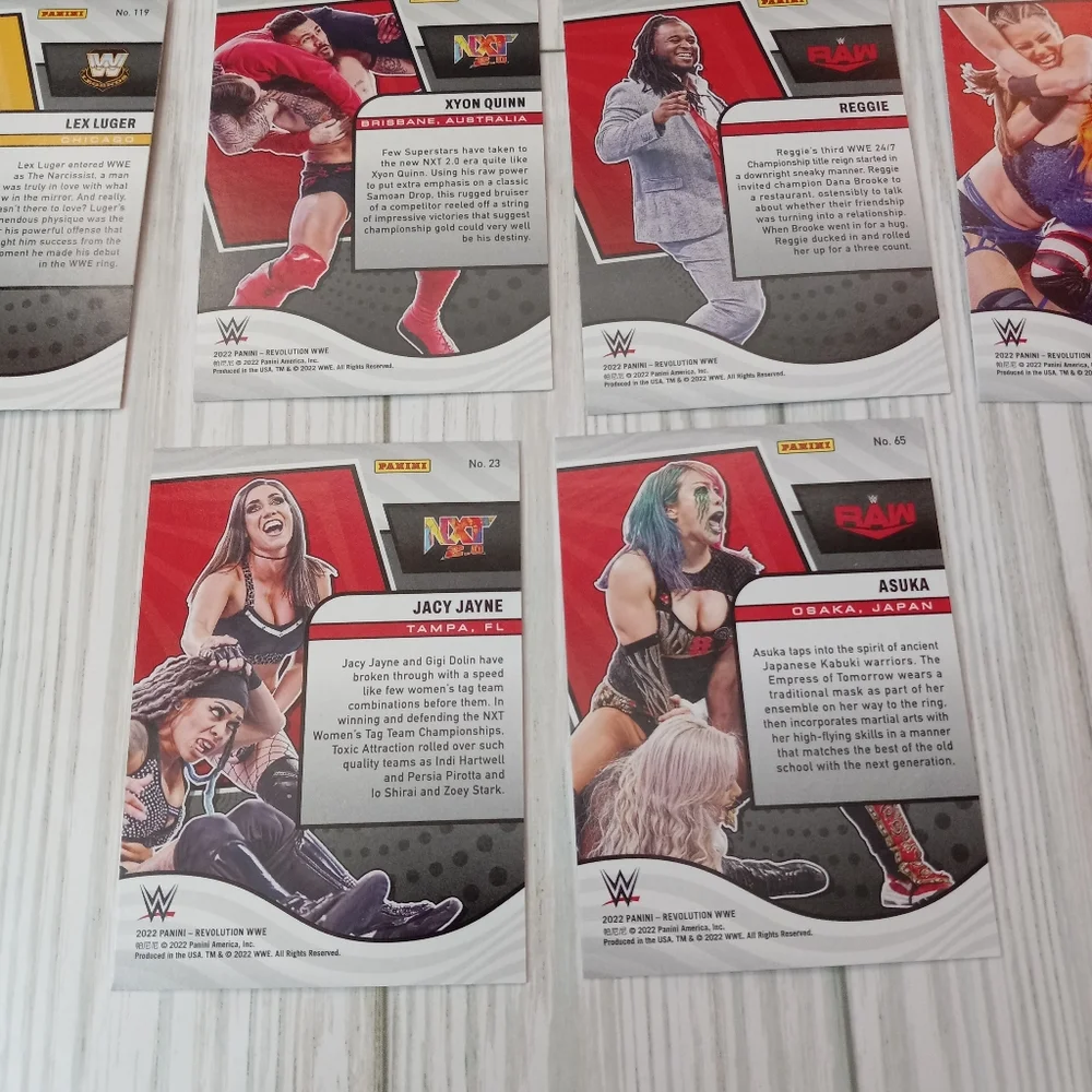 Panini 2022 Revolution Debut Edition Wrestling Trading Cards